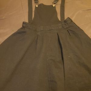 Womens denim overall dress
